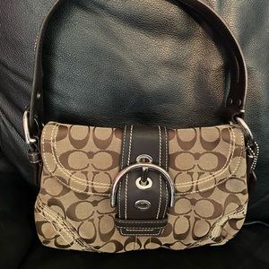 Small Brown Coach Shoulder Bag